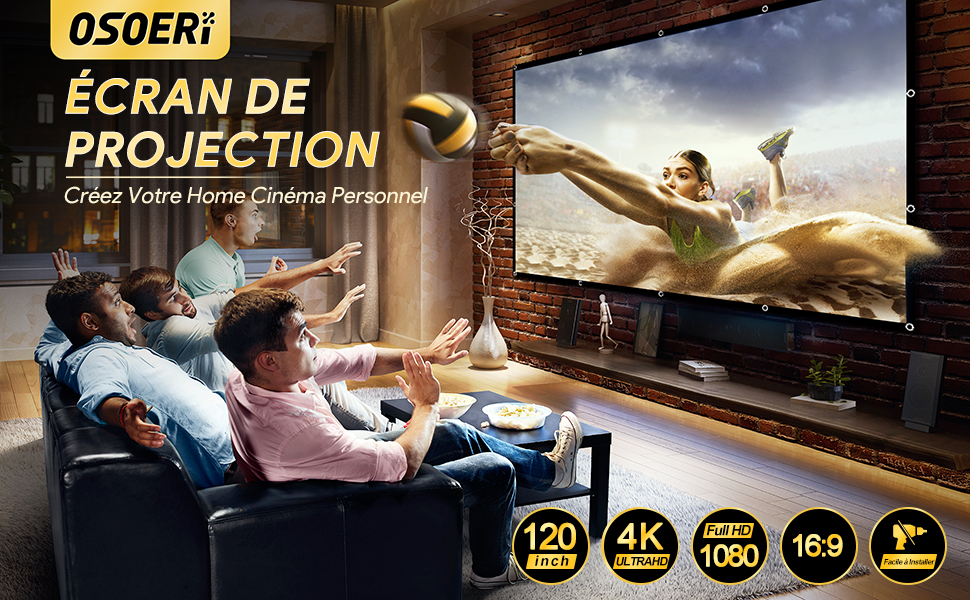 Écran de Projection 120 pouces
