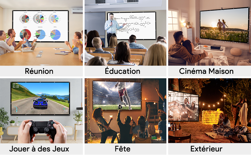 Projection Double Face pour Cinéma Maisonen Plein Air 