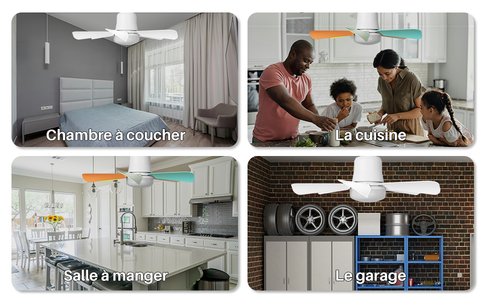 Ventilateur plafond avec lumiere