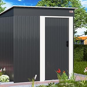 abri de jardin M porte coulissante cabane bricolage rangement outils de jardin brouette chariot