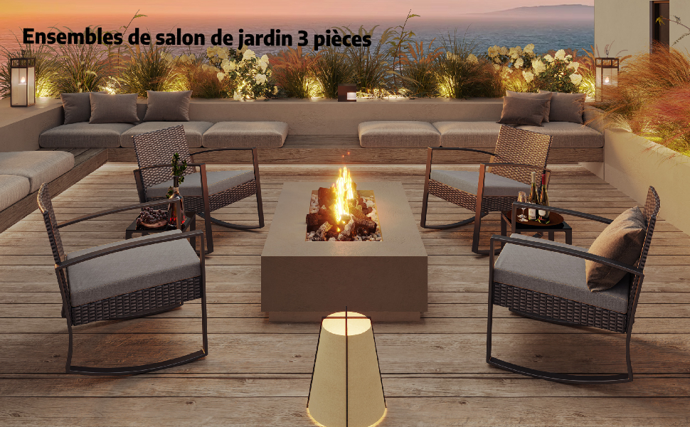 ensemble de salon de jardin