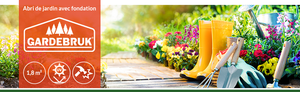 Abri de jardin en métal vert cabane à outils avec fondation et ventilation jardin extérieur maison