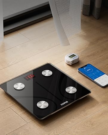  Balance Pese Personne Numérique, Haute Précision avec Affichage Lumineux