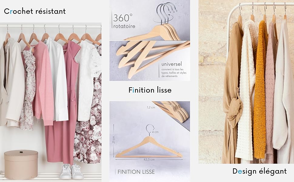 crochet resistant, finition lisse, design elegante