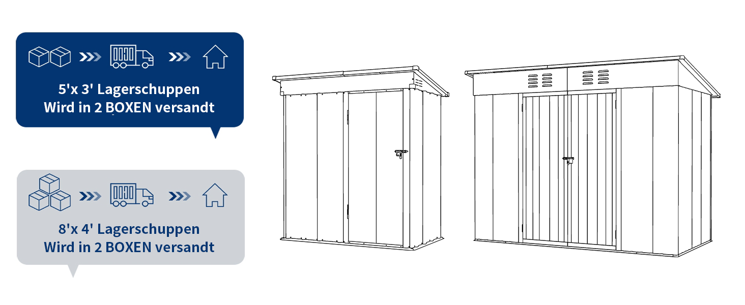 abri de jardin en métal