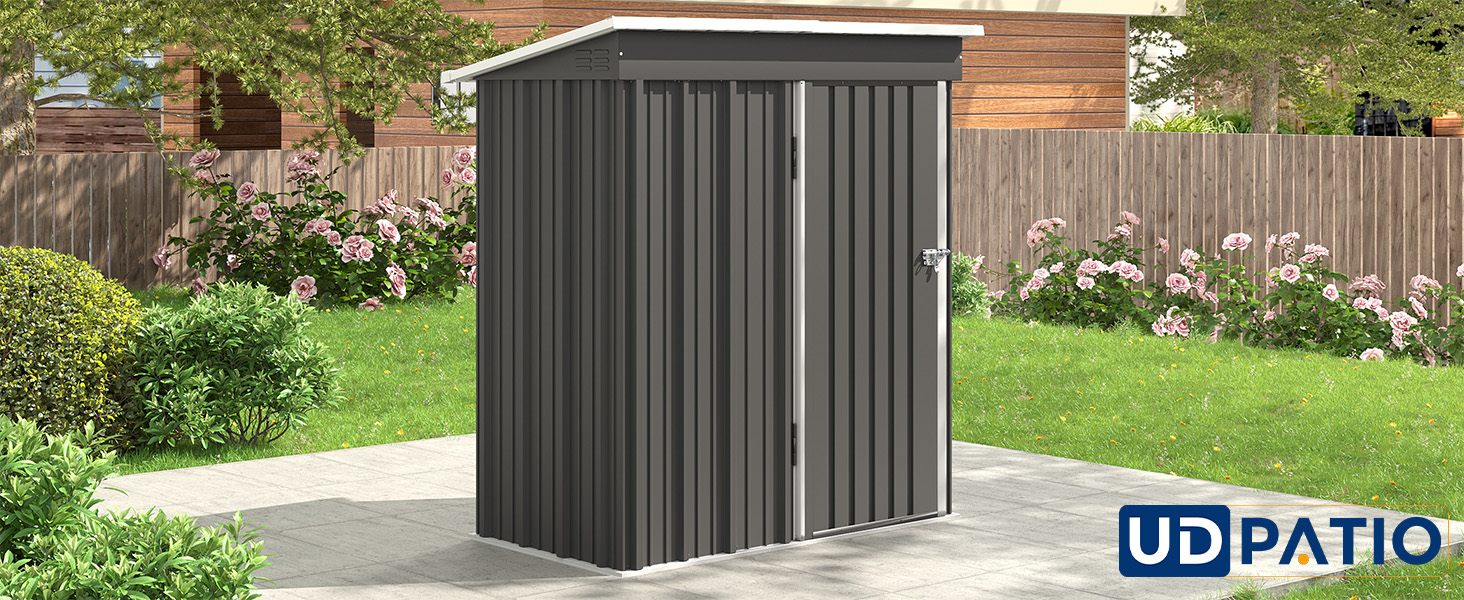 abri de jardin en métal