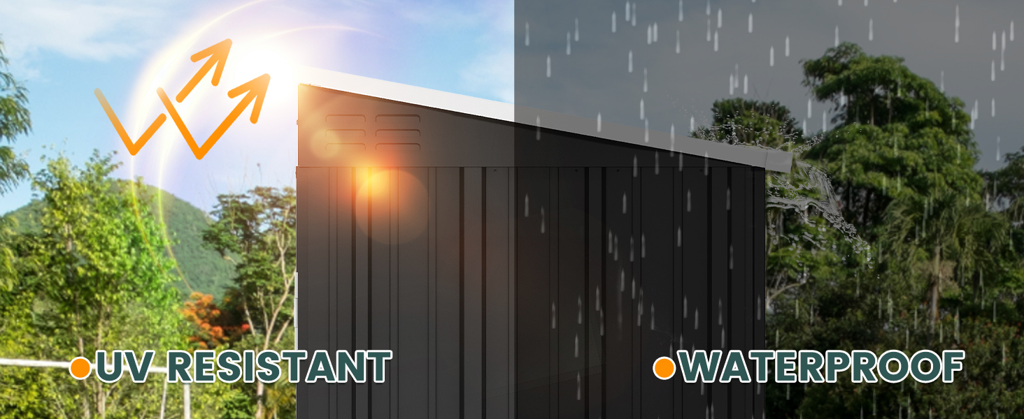 abri de jardin en métal