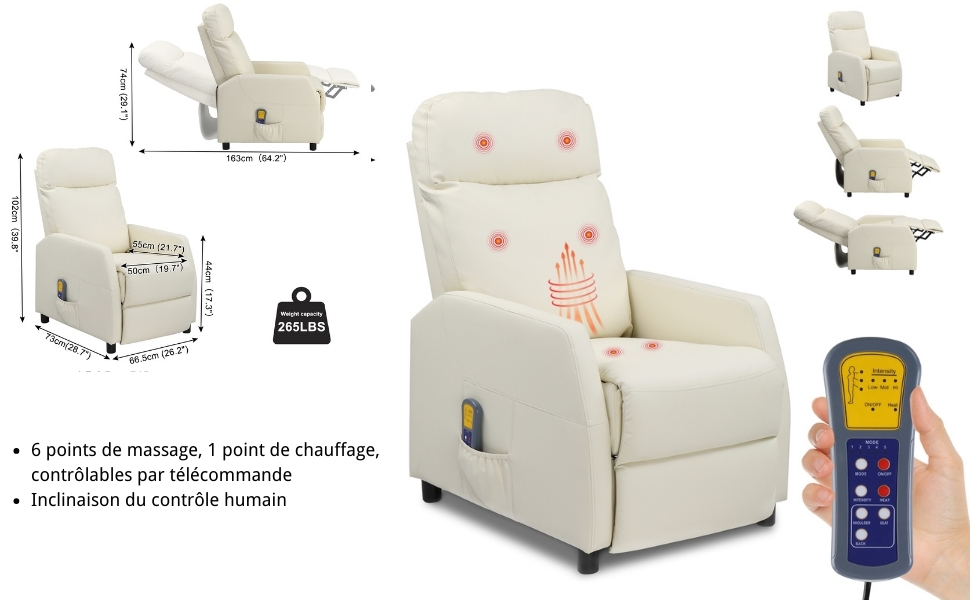  Fauteuil Relax Inclinable
