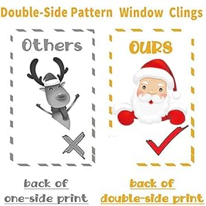 Fenêtre Noël Stickers Réutilisable