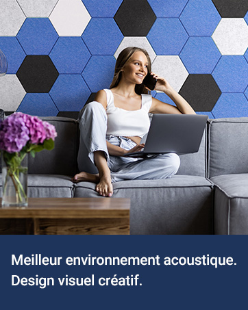 Meilleur environnement acoustique. Design visuel créatif.