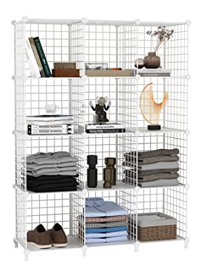 Metal 12-Cube Storage