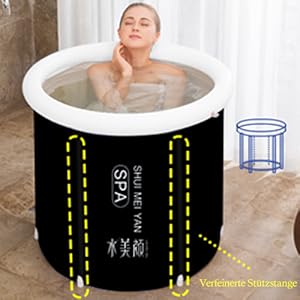 Baignoire pliable adulte Baignoire portable pour adultes Baignoire ronde pliable en plastique pliable