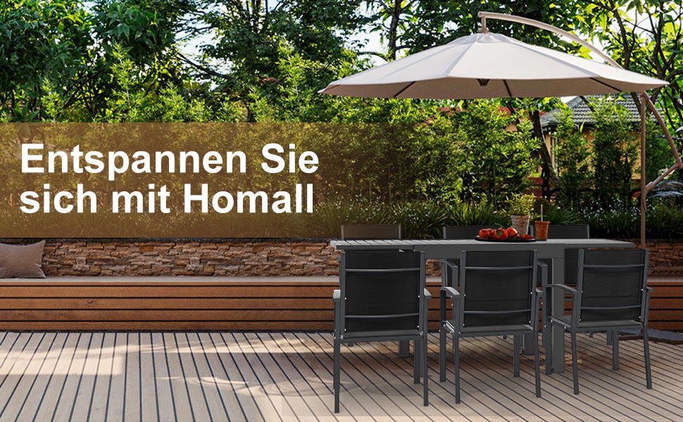 Aluminium Table de Jardin Exterieur