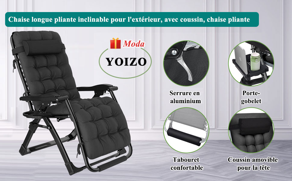 chaise longue jardin exterieur
