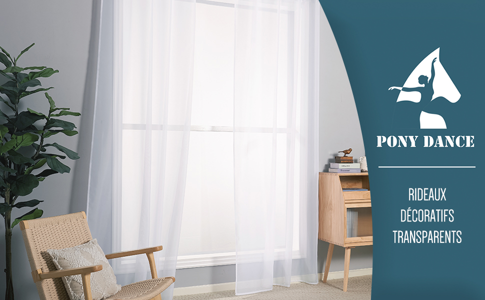 rideaux voile blanc