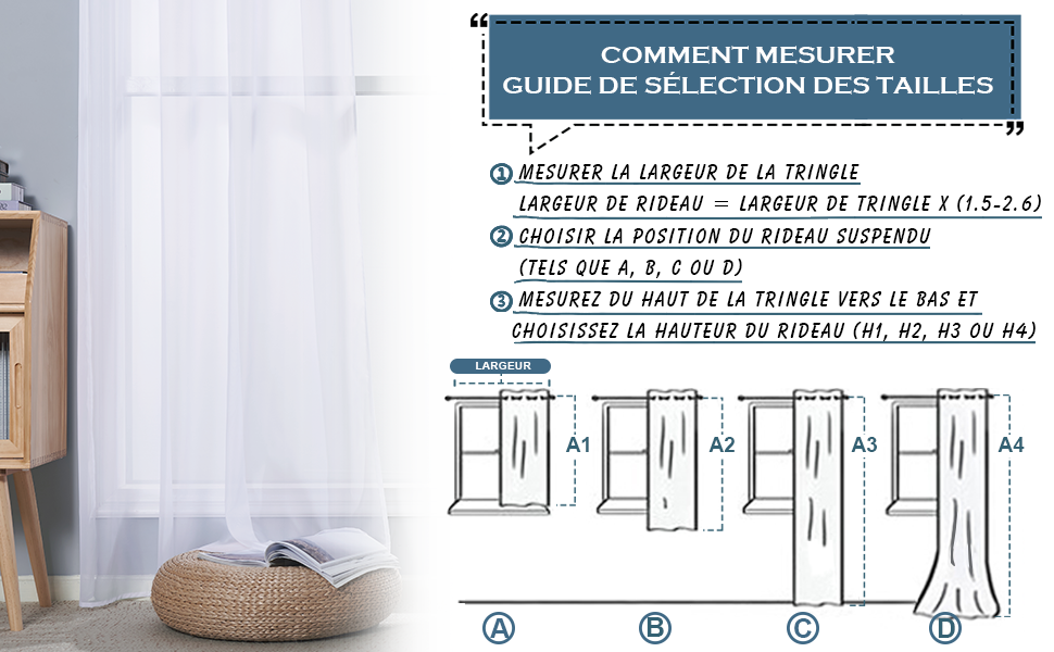 rideaux blanc