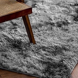 tapis salon tapis chambre tapis gris grand tapis shaggy