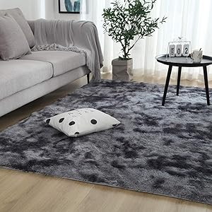 tapis salon tapis chambre tapis gris grand tapis shaggy