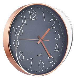 FAMKEEP Horloge Pendule Mural,Horloge Murale Moderne 30cm Horloge Murale Ronde