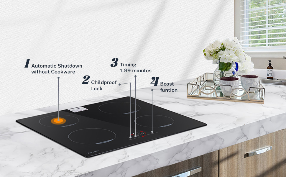 plaque induction 4 feux