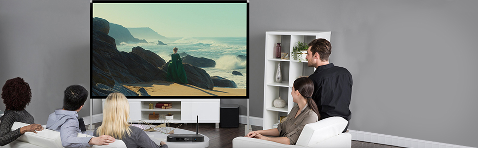 Projector Screen with Stand 100 inch INDOOR