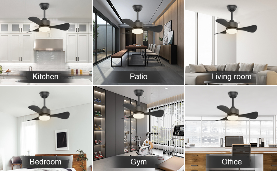 Ventilateur Plafond avec Lumiere et Télécommande Ventilateur de Plafond Silencieux