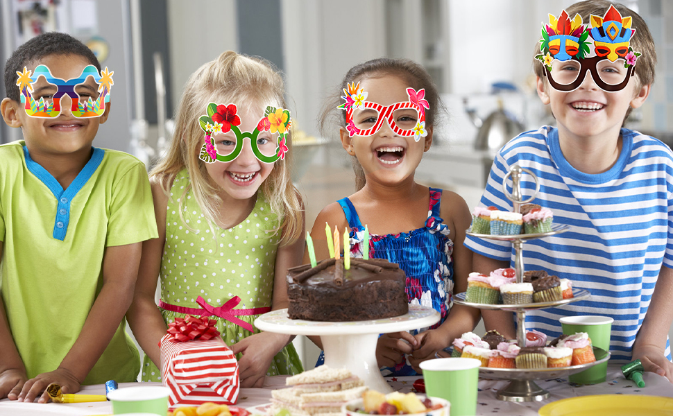 Lunettes de Fête Hawaïennes plage accessoire accessoires de fête hawaïenne lunettes defêtetropicale 