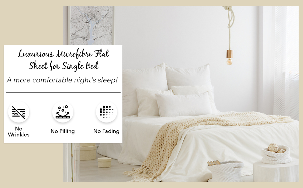 Draps plats en microfibre