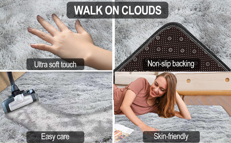 tapis salon tapis chambre tapis gris tapis shaggy tapis poil long tapis doux