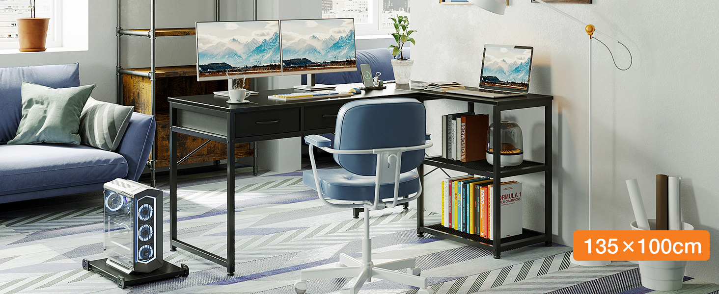 Bureau avec tiroirs