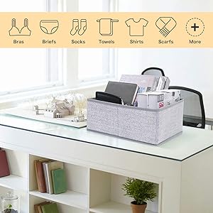 Lot de 12 boîtes de rangement pour tiroir.
