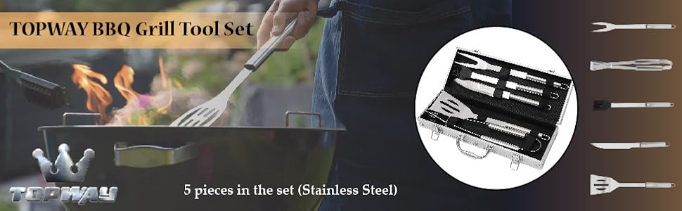 Ensemble d'ustensiles pour barbecue