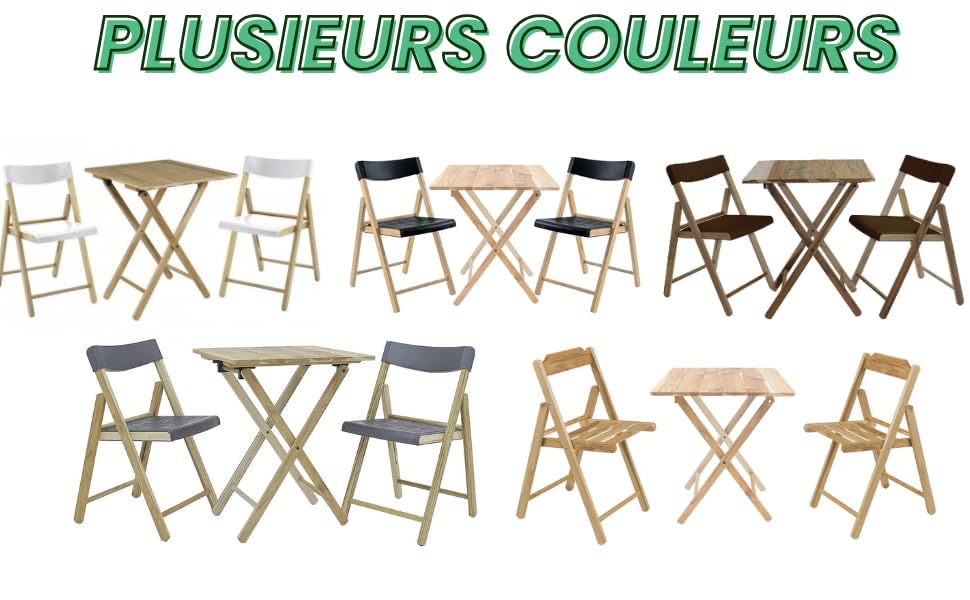 Plusieurs choix de couleurs