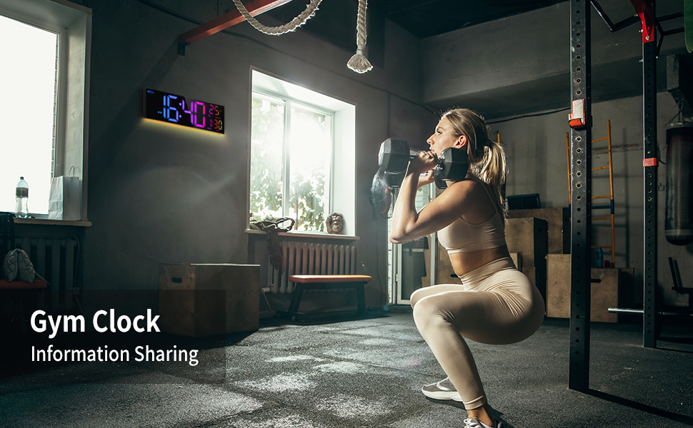 Horloge de gym
