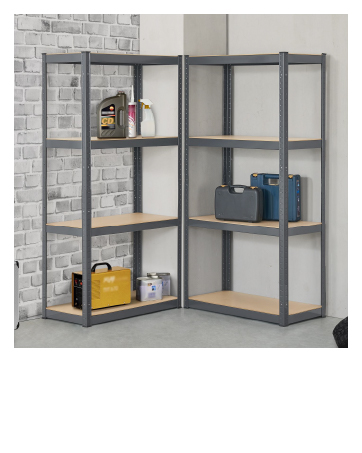 Étagère de rangement pour charges lourdes - En métal - Système d'étagères enfichables - Étagère en métal