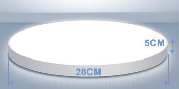 Plafonnier LED Dimmable Plafonnier Salle de Bain Lampe Plafond Luminaire Plafonnier