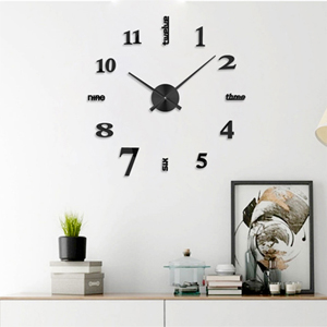 HORLOGE MURALE 3D DIY