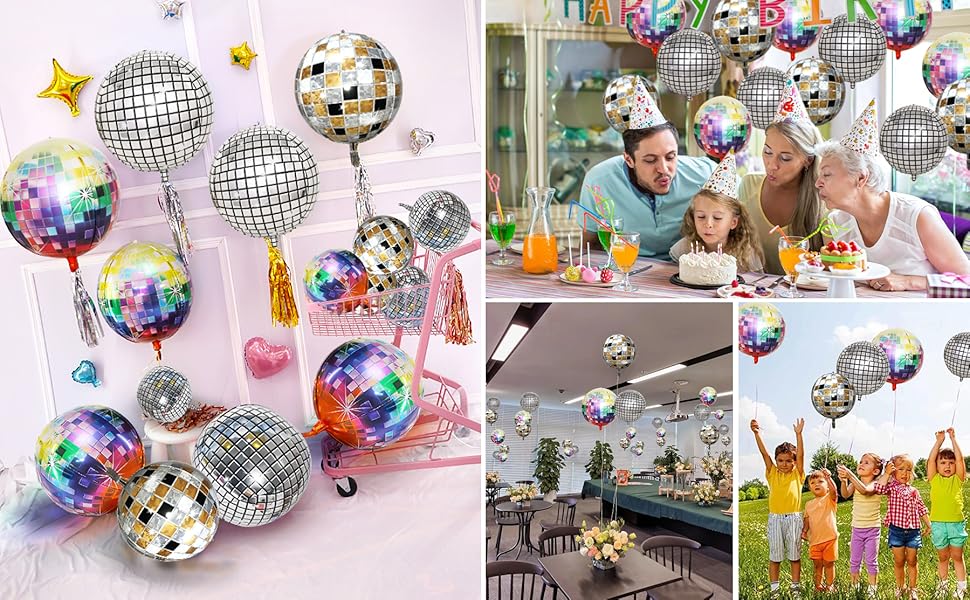 Ballons disco en aluminium