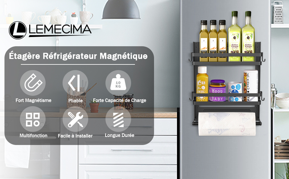 etagere refrigerateur magnetique
