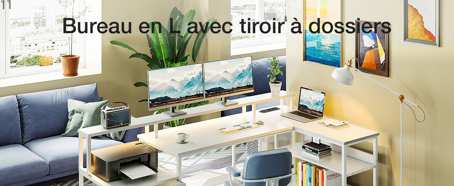 Bureau de jeu avec LED