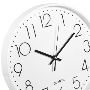 FAMKEEP Horloge Pendule Mural,Horloge Murale Moderne 30cm Horloge Murale Ronde