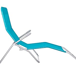 SPRINGOS Chaise longue à bascule avec sac en filet