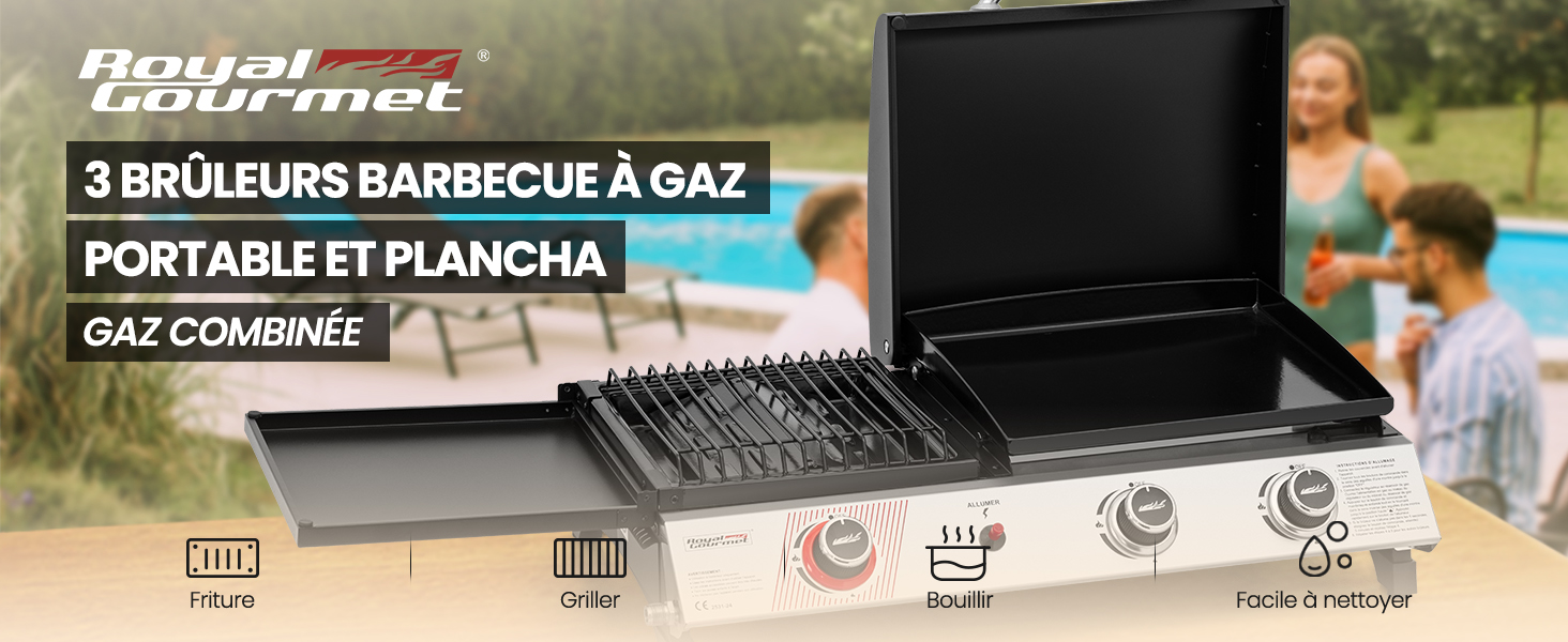 barbecue gaz 3 en 1