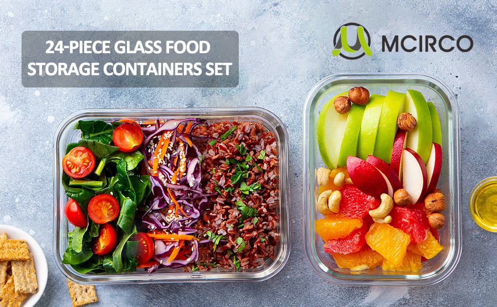 boîtes de rangement en verre