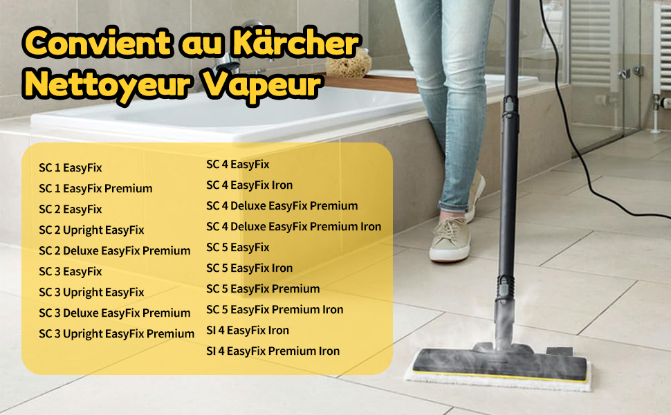 chiffon de remplacement pour kärcher sc3