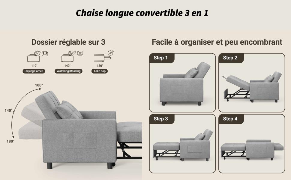 fauteuil lit