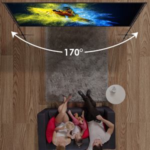Écran de projection de 150 pouces pour une vision multidirectionnelle