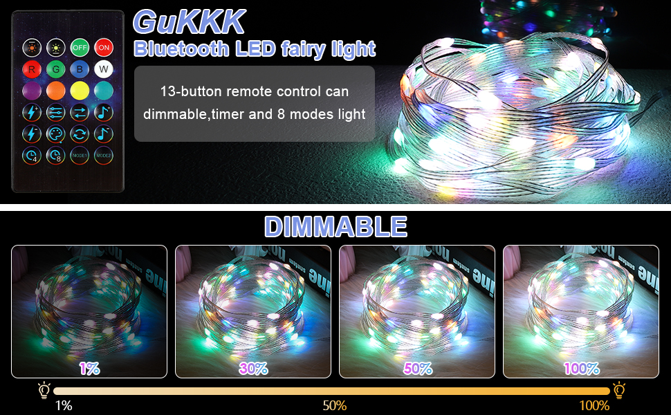 4 réglages de luminosité