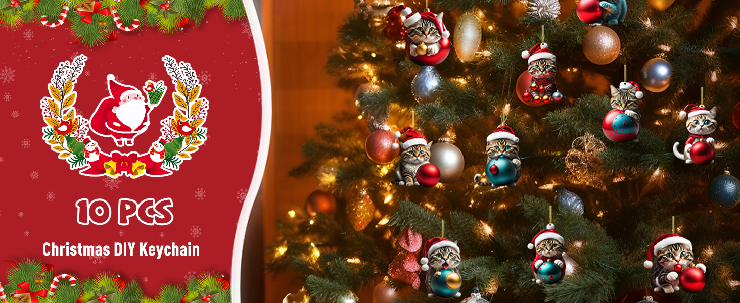 Porte-clés Pendentif Arbre de Noël