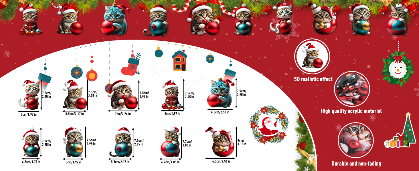 Porte-clés Pendentif Arbre de Noël
